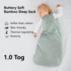 Picture of BubblePanda Rayon Made from Bamboo Sleep Sack 12-18 Months 1.0 Tog Soft Toddler Sleeping Sack for Babies 2-Way Zipper Baby Wearable Blanket