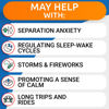 Picture of BARK&SPARK Advanced Calming Chews for Dogs - Anxiety Relief Treats - Melatonin + Hemp Oil - Separation Aid - Stress Relief During Fireworks, Storms, Thunder - Aggressive Behavior - BBQ (120ct)