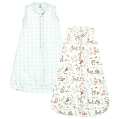 Picture of Hudson Baby Unisex Baby Cotton Wearable Sleeping Bag, Sack, Blanket, Girl Woodland Pals Sleeveless, 3-9 Months