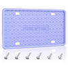 Picture of QiqaMole 1 Pack Silicone License Plate Frame, Front Back License Plate Cover, License Plate Bracket Holder Rust-Proof, Rattle-Proof, Weather-Proof for US and CA Standard Car (Purple)
