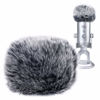 Picture of YOUSHARES Blue Yeti Pop Filter for Blue Yeti Microphone, Blue Yeti Pro USB Condenser Mic, Windscreen Muff for Filtering Plosives and Hissing Noise, Mic Wind Cover