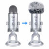 Picture of YOUSHARES Blue Yeti Pop Filter for Blue Yeti Microphone, Blue Yeti Pro USB Condenser Mic, Windscreen Muff for Filtering Plosives and Hissing Noise, Mic Wind Cover