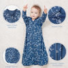 Picture of Yoofoss Baby Sleep Sack 6-12 Months Long Sleeve Wearable Blanket Baby 100% Cotton 2-Way Zipper 0.5 Tog Infants Sleeping Sack, Lightweight(Medium)