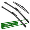 Picture of 3 Factory Wipers Replacement for Ford Focus 2012 2013 2014 2015 2016 2017 2018 Original Equipment Windshield Wiper Blades Set - 28"/28"/12" (Set of 3) Pinch Tab