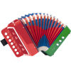 Picture of Button Accordion, Horse 10 Keys Control Kids Accordion Musical Instruments for Kids Children Beginners Lightweight and Environmentally-friendly (Mixer Color)