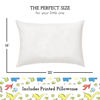 Picture of Youth Pillow with Pillowcase 16x22, Soft Jumbo Toddler Pillow, Kids Pillow & Hypoallergenic Pillow Case - Best Kids Pillows for Sleeping, Perfect Kids Travel Pillow (Dinosaurs White)