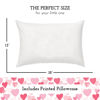 Picture of Toddler Pillow with Pillowcase 13x18, Kids Pillow for Sleeping, Toddler Pillow 2 Year Old, Better Neck Support Ergonomic Pillow and Toddler Pillowcase, Best Pillows for Kids (Hearts Pink)