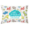 Picture of Toddler Pillow with Pillowcase 13x18 - Kids Pillow for Sleeping - Toddler Pillow - Better Neck Support Ergonomic Pillow and Toddler Pillowcase - Best Pillows for Kids (Dinosaurs White)