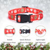 Picture of Christmas Dog Collar with Buckle Adjustable Safety Nylon Collars for Small Medium Large Dogs, Cute Stylish Girl Boy Christmas Dog Collar (Christmas Red,S)