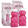 Picture of Legendairy Milk Honey Bear Straw Cup Silicone for Babies (Pink), 8 oz. Dishwasher Safe Baby Straw Cup, Food Grade Silicone, Honeybear Sippy Cup for Ages 4+ Months (Pack of 2)