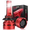 Picture of Torchbeam 9005/HB3 Bulbs Combo, 𝟐𝟐𝟎𝟎𝟎 𝐋𝐌 𝟔𝟎𝐖 𝟖𝟎𝟎% 𝐒𝐮𝐩𝐞𝐫𝐢𝐨𝐫 𝐁𝐫𝐢𝐠𝐡𝐭𝐧𝐞𝐬𝐬 9005 Bulbs 6500K Cool White for ATVS, Fog Powersports Bulbs Plug-N-Play, Pack of 2