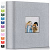 Picture of Artfeel Photo Album 4x6 with 1000 Pockets,Slip-in Picture Albums,Linen Cover Memory Book with Front Window,White Page Vertical Photo Book for Wedding,Family,Anniversare,Baby,Vacation