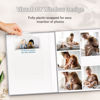 Picture of Artfeel Photo Album 4x6 with 1000 Pockets,Slip-in Picture Albums,Linen Cover Memory Book with Front Window,White Page Vertical Photo Book for Wedding,Family,Anniversare,Baby,Vacation