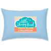 Picture of Little Sleepy Head Youth Pillow with Pillowcase 16x22, Soft Jumbo Toddler Pillow, Kids Pillow & Hypoallergenic Pillow Case - Best Kids Pillows for Sleeping, Perfect Kids Travel Pillow (Blue)