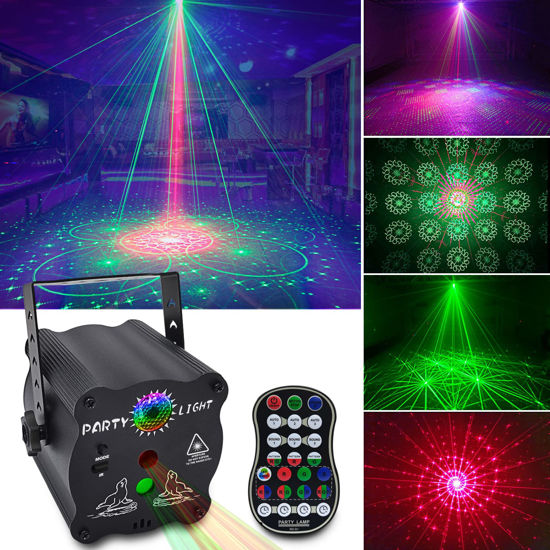 Picture of Party Lights Dj Disco Lights, Sound Activated Lights with Remote Control for Dance Party Karaoke Living Room Pub