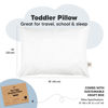 Picture of KeaBabies Toddler Pillow - Soft Organic Cotton Toddler Pillows for Sleeping - 13X18 Small Pillow for Kids - Kids Pillows for Sleeping - Kids Pillow for Travel, School, Nap, Age 2 to 5 (Soft White)