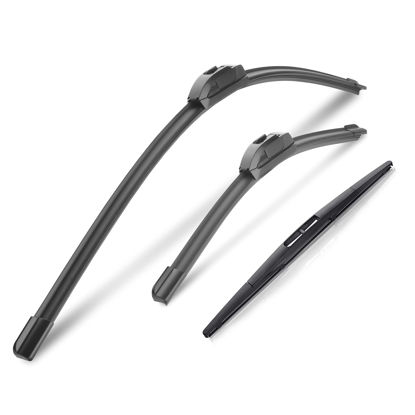 Picture of 26“ 17” Windshield Wiper Blades with 12inch Rear Replacement for Honda CRV 2021 2020 2019 2018 2017 Wiper Blades for My Car（Set of 3）