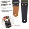 Picture of Nefelibata Guitar Strap Camo with Head Cowhide Leather Ends for Acoustic Guitar Electric Guitar Bass Guitar Straps with Free Lock and Headstock Strap