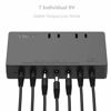 Picture of Hiree Guitar Pedal Power Supply 7 DC Output for 9V Effect Pedal Board with 2 AC Outlets for Charging Speaker, Musical Instruments