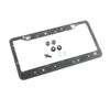 Picture of YALOK Bling Car License Plate Frame, Sparkly Rhinestone Stainless Steel License Plate Cover/Holder, Universal for Most Cars, SUVs, Vehicles with Screw Set, Auto Accessories for Women (Gray/Black)