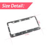 Picture of YALOK Bling Car License Plate Frame, Sparkly Rhinestone Stainless Steel License Plate Cover/Holder, Universal for Most Cars, SUVs, Vehicles with Screw Set, Auto Accessories for Women (Gray/Black)