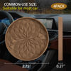 Picture of ME.FAN Car Cup Coaster [4 Pack] Silicone Car Coasters/Cup Mats - 2.75In Universal Non-Slip Recessed Car Interior Accessories - Car Cup Holder Insert Coasters Coffee