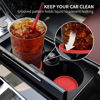 Picture of ME.FAN Car Cup Coaster [4 Pack] Silicone Car Coasters/Cup Mats - 2.75In Universal Non-Slip Recessed Car Interior Accessories - Car Cup Holder Insert Coasters Red