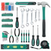 Picture of CARTMAN Tool Set General Household Hand Tool Kit with Plastic Toolbox Storage Case Green