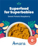 Picture of Amara Organic Baby Food - Stage 2 - Sweet Potato Raspberry - Baby Cereal to Mix With Breastmilk, Water - Baby Food Pouches Made from Organic Fruit and Veggies - 10 Pouches, 3.5oz Per Serving