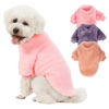 Picture of Kyaringtso Dog Sweater, 3 Pack Dog Sweaters for Small Dogs, Dog Clothes for Small Dogs Girl Boy, Ultra Soft and Warm Puppy Sweater Dog Coat for Winter Christmas (Pink+Purple+Peach, XX-Large)