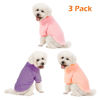 Picture of Kyaringtso Dog Sweater, 3 Pack Dog Sweaters for Small Dogs, Dog Clothes for Small Dogs Girl Boy, Ultra Soft and Warm Puppy Sweater Dog Coat for Winter Christmas (Pink+Purple+Peach, XX-Large)