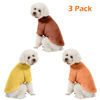 Picture of Kyaringtso Dog Sweater, 3 Pack Dog Sweaters for Small Dogs, Dog Clothes for Small Dogs Girl Boy, Ultra Soft and Warm Puppy Sweater Dog Coat for Winter Christmas (Orange+Coffee+Yellow, Medium)