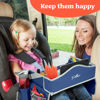 Picture of PILLANI Kids Travel Tray for Car - Car Seat Tray for Kids Travel, Car Trays for Kids Roadtrip Essentials, Carseat Table Tray for Kids Road Trip Activities - Toddler Lap Desk Organizer for Airplane
