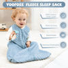Picture of Yoofoss Fleece Baby Sleep Sack 12-18 Months with Plush Dots, TOG 1.5 Baby Wearable Blanket with 2-Way Zipper, Cotton Toddler Sleep Sack Fleece