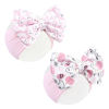 Picture of YanJie Halloween Baby Headbands Bow Ghost Hair Bow Baby Pink Halloween Bow baby White Halloween Bows Newborn Bows Infant Halloween Hair Accessorie