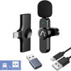 Picture of Aisizon Wireless lavalire Microphone, Wireless Clip on Microphones, Hi-Fi Audio, Wireless Mic A3, for iPhone 15, Laptop, Zoom Meeting, Video Recording, tiktok