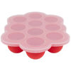 Picture of WeeSprout Silicone Baby Food Freezer Tray with Clip-on Lid - Perfect Storage Container for Homemade Baby Food, Vegetable & Fruit Purees, and Breast Milk (Bright Red, Ten 1.5 Ounce Sections)