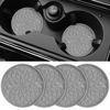 Picture of ME.FAN Car Cup Coaster [4 Pack] Silicone Car Coasters/Cup Mats - 2.75In Universal Non-Slip Recessed Car Interior Accessories - Car Cup Holder Insert Coasters Light Grey