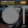Picture of ME.FAN Car Cup Coaster [4 Pack] Silicone Car Coasters/Cup Mats - 2.75In Universal Non-Slip Recessed Car Interior Accessories - Car Cup Holder Insert Coasters Light Grey