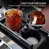 Picture of ME.FAN Car Cup Coaster [4 Pack] Silicone Car Coasters/Cup Mats - 2.75In Universal Non-Slip Recessed Car Interior Accessories - Car Cup Holder Insert Coasters Light Grey