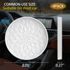 Picture of ME.FAN Car Cup Coaster [4 Pack] Silicone Car Coasters/Cup Mats - 2.75In Universal Non-Slip Recessed Car Interior Accessories - Car Cup Holder Insert Coasters White