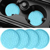 Picture of ME.FAN Car Cup Coaster [4 Pack] Silicone Car Coasters/Cup Mats - 2.75In Universal Non-Slip Recessed Car Interior Accessories - Car Cup Holder Insert Coasters Sky Blue