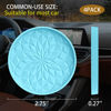 Picture of ME.FAN Car Cup Coaster [4 Pack] Silicone Car Coasters/Cup Mats - 2.75In Universal Non-Slip Recessed Car Interior Accessories - Car Cup Holder Insert Coasters Sky Blue
