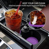 Picture of ME.FAN Car Cup Coaster [4 Pack] Silicone Car Coasters/Cup Mats - 2.75In Universal Non-Slip Recessed Car Interior Accessories - Car Cup Holder Insert Coasters Deep Purple