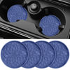 Picture of ME.FAN Car Cup Coaster [4 Pack] Silicone Car Coasters/Cup Mats - 2.75In Universal Non-Slip Recessed Car Interior Accessories - Car Cup Holder Insert Coasters Navy Blue