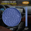 Picture of ME.FAN Car Cup Coaster [4 Pack] Silicone Car Coasters/Cup Mats - 2.75In Universal Non-Slip Recessed Car Interior Accessories - Car Cup Holder Insert Coasters Navy Blue