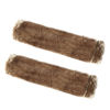 Picture of Amooca Soft Faux Fur Universal Fit Seatbelt Cover Car Truck SUV Airplane Seat Belt Shoulder Pad for Carmera Backpack Straps Neck Cushion Protector 2 Pack 10.5in Brown