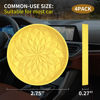 Picture of ME.FAN Car Cup Coaster [4 Pack] Silicone Car Coasters/Cup Mats - 2.75In Universal Non-Slip Recessed Car Interior Accessories - Car Cup Holder Insert Coasters Yellow