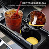 Picture of ME.FAN Car Cup Coaster [4 Pack] Silicone Car Coasters/Cup Mats - 2.75In Universal Non-Slip Recessed Car Interior Accessories - Car Cup Holder Insert Coasters Yellow