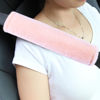 Picture of Amooca Soft Faux Fur Universal Fit Seatbelt Cover Car Truck SUV Airplane Seat Belt Shoulder Pad for Carmera Backpack Straps Neck Cushion Protector 2 Pack 10.5in Nude Pink